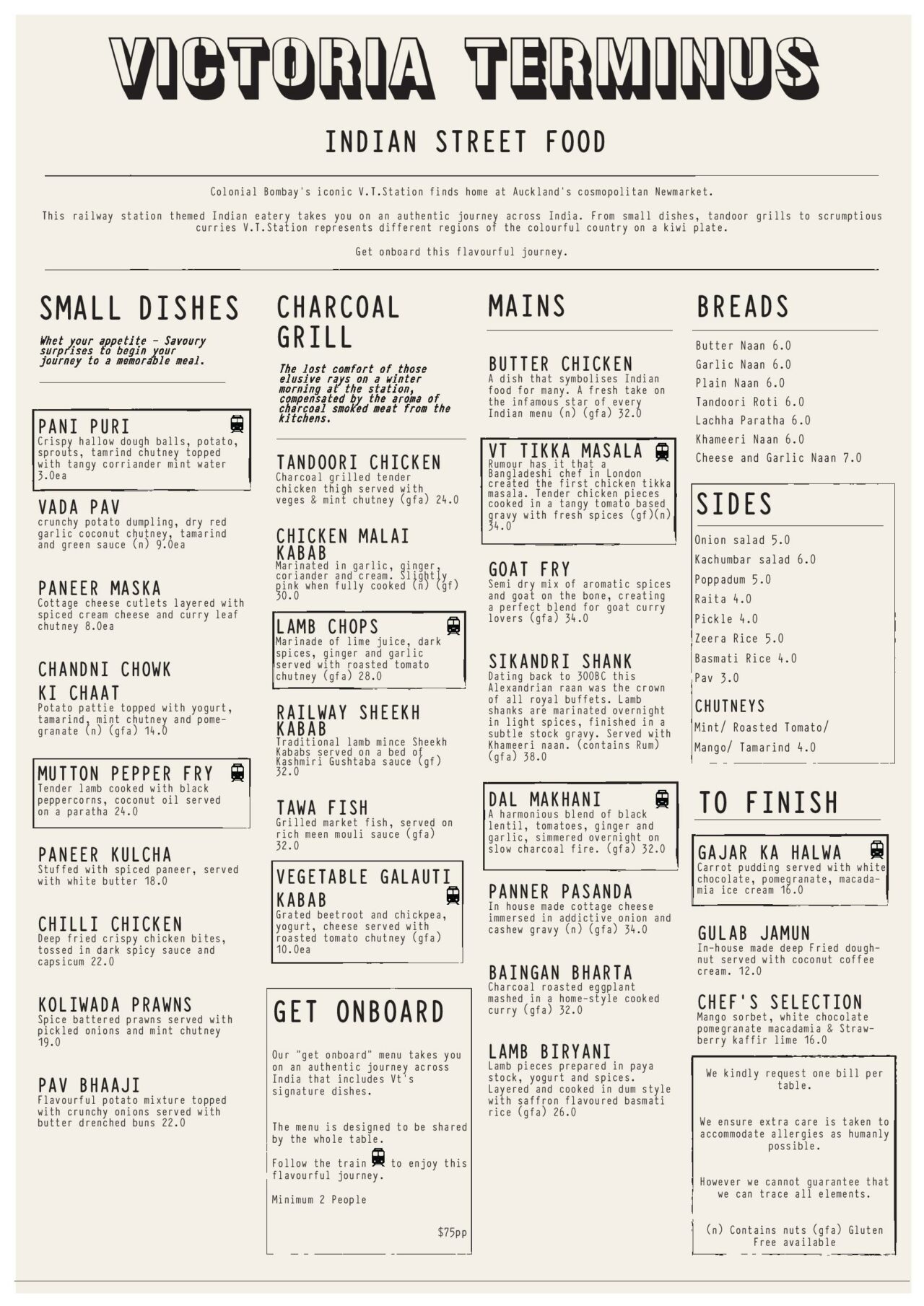 Food Menu - VT STATION